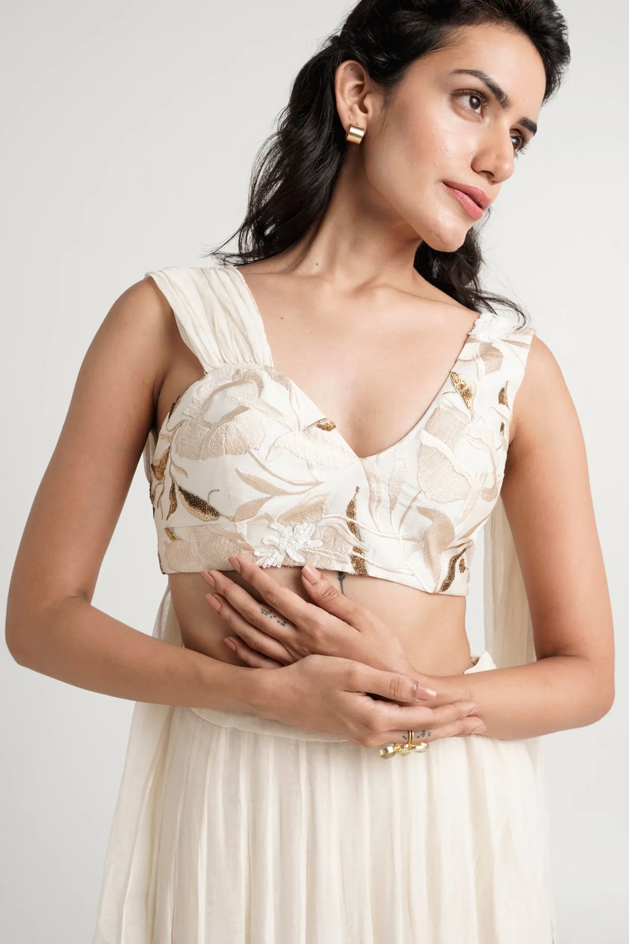 Opal - Celebrations Blou-sari   Cocktail Skirt