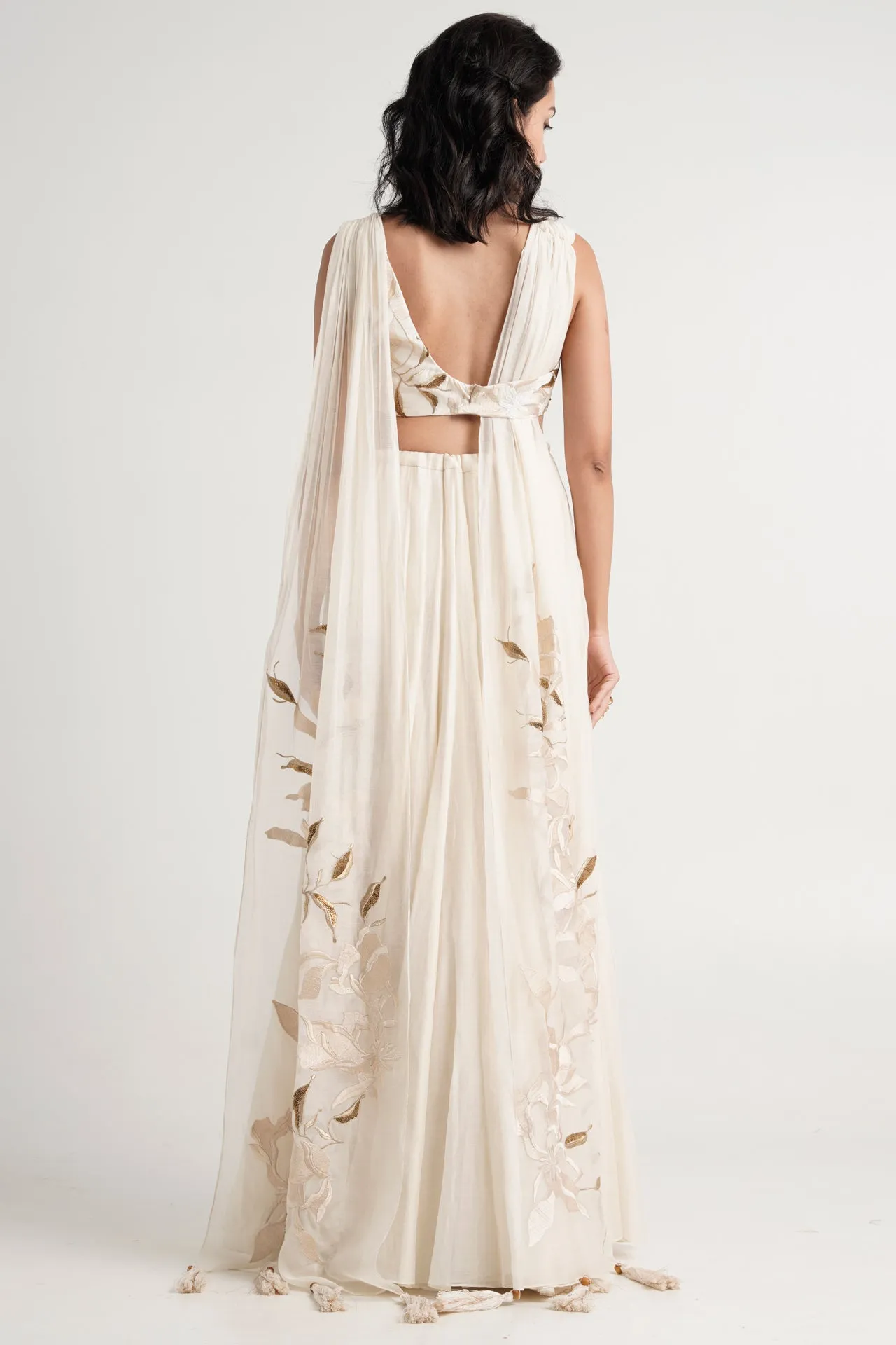 Opal - Celebrations Blou-sari   Cocktail Skirt