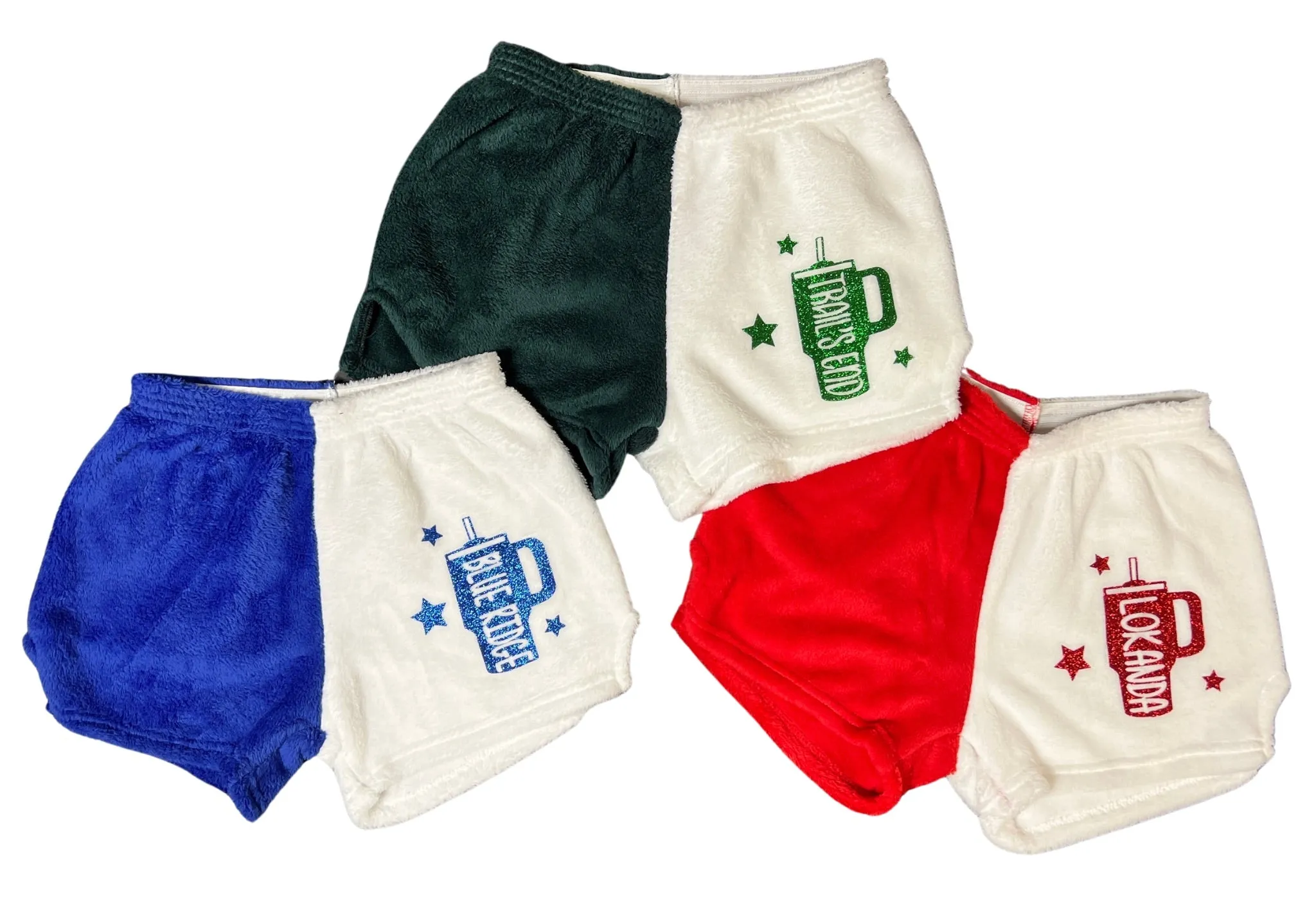 Pajama Shorts (girls) - Shorts with Camp Name Cup & Stars