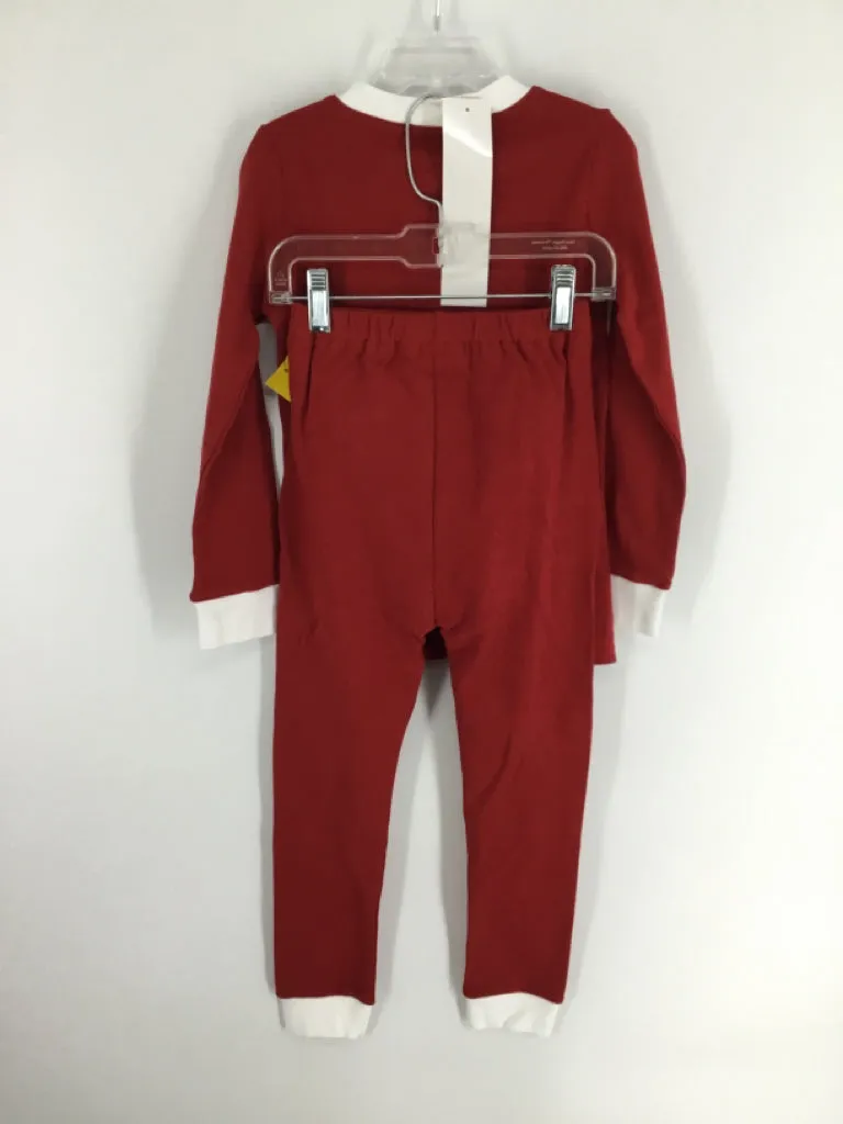 Peejamas Child Size 5 Red Solid Pajamas - boys