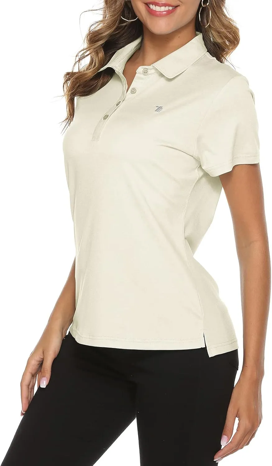 Rdruko Women's Golf Polo Shirts Short Sleeve Dry Fit Moisture Wicking Tennis Sports Casual Collared T Shirts