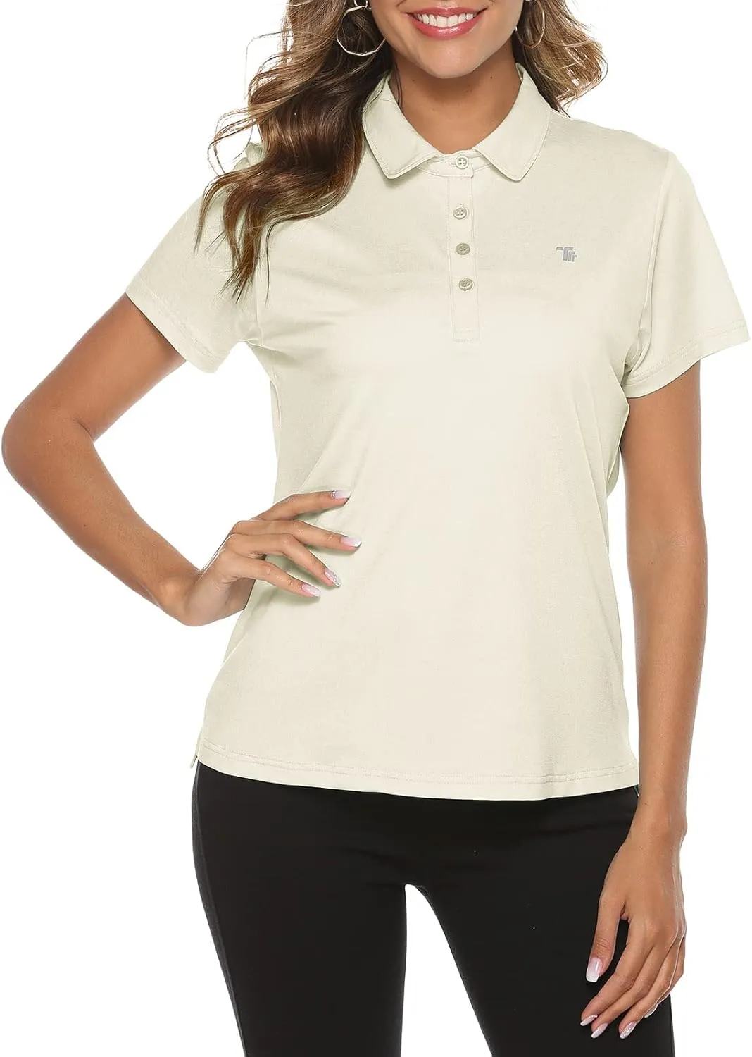 Rdruko Women's Golf Polo Shirts Short Sleeve Dry Fit Moisture Wicking Tennis Sports Casual Collared T Shirts