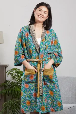 Recycled Sari Spa Bath Robe