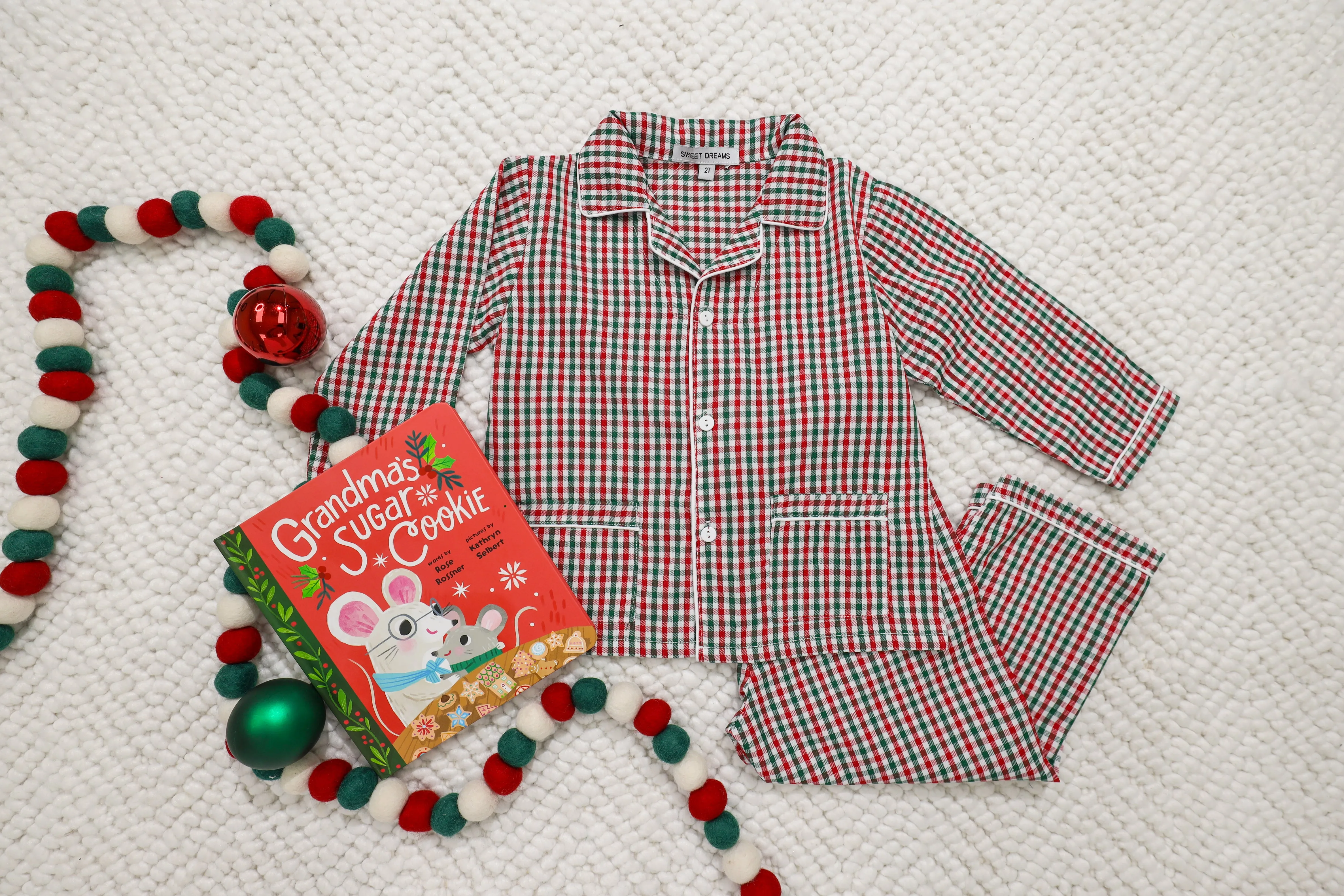 Red & Green Gingham Pajamas
