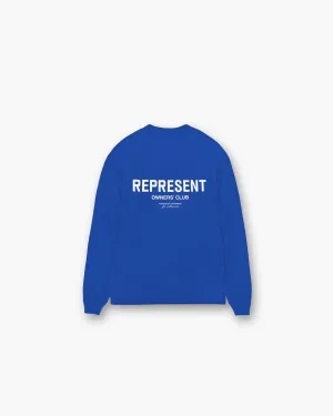 Represent Owners Club Long Sleeve T-Shirt - Cobalt