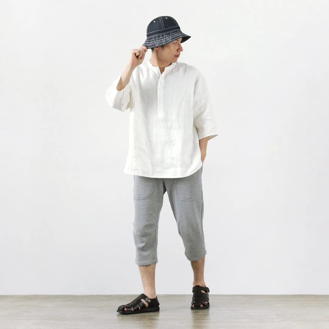 ROCOCO（ロココ） 吊り編み 裏毛 スウェット クロップドパンツ