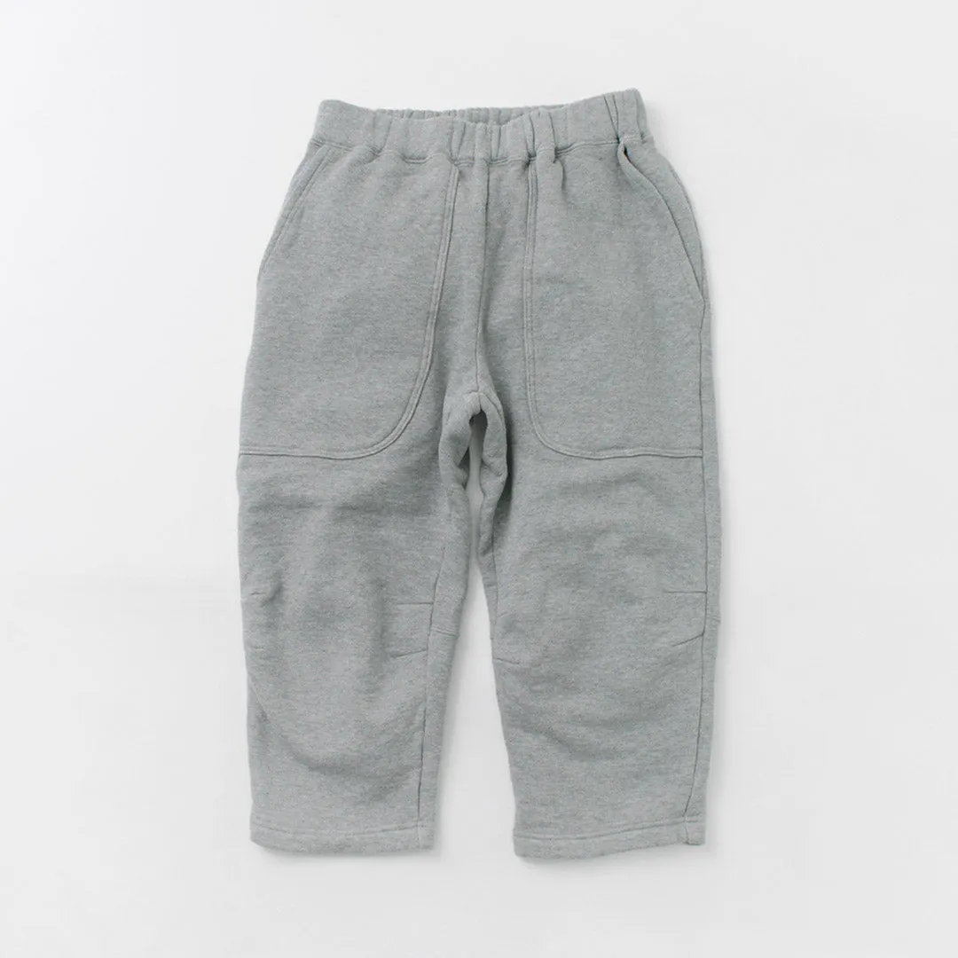 ROCOCO（ロココ） 吊り編み 裏毛 スウェット クロップドパンツ