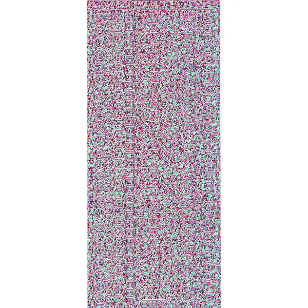 Rococo Nail Seal #7002 Pink/Silver