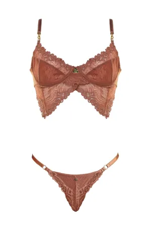 Rose Quartz Genevieve Lingerie Set