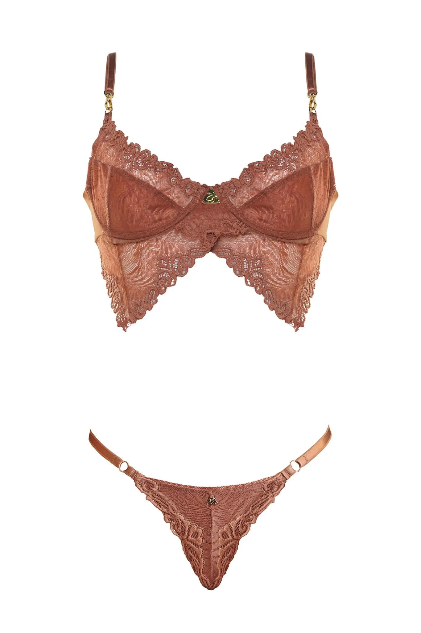 Rose Quartz Genevieve Lingerie Set