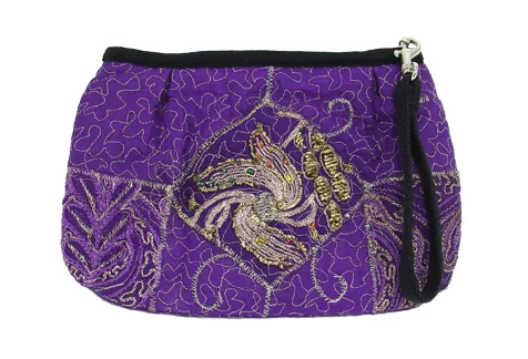 Sari Pleated Front Wristlet