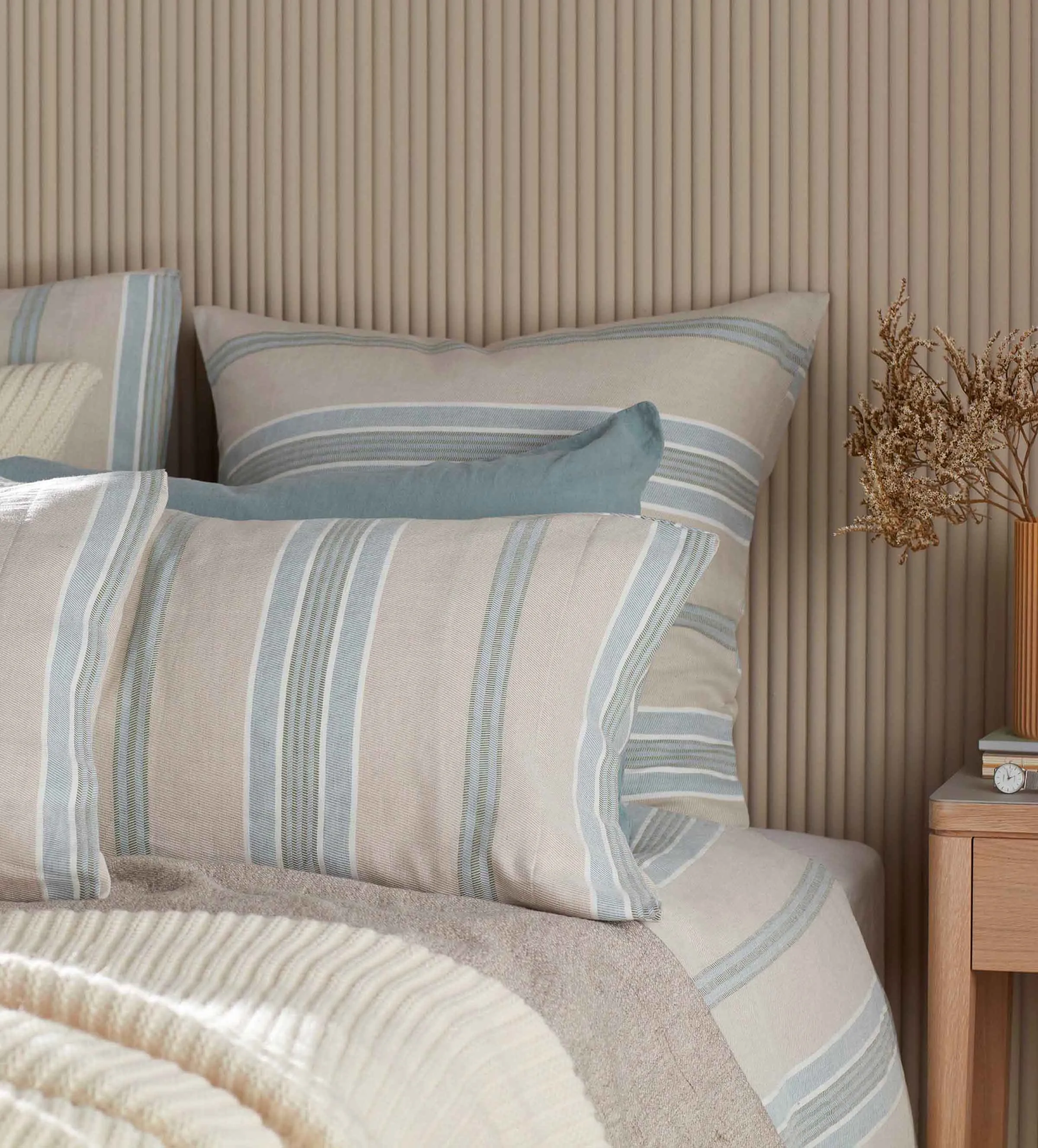 Selsey Stripe Cotton Linen Bed Linen