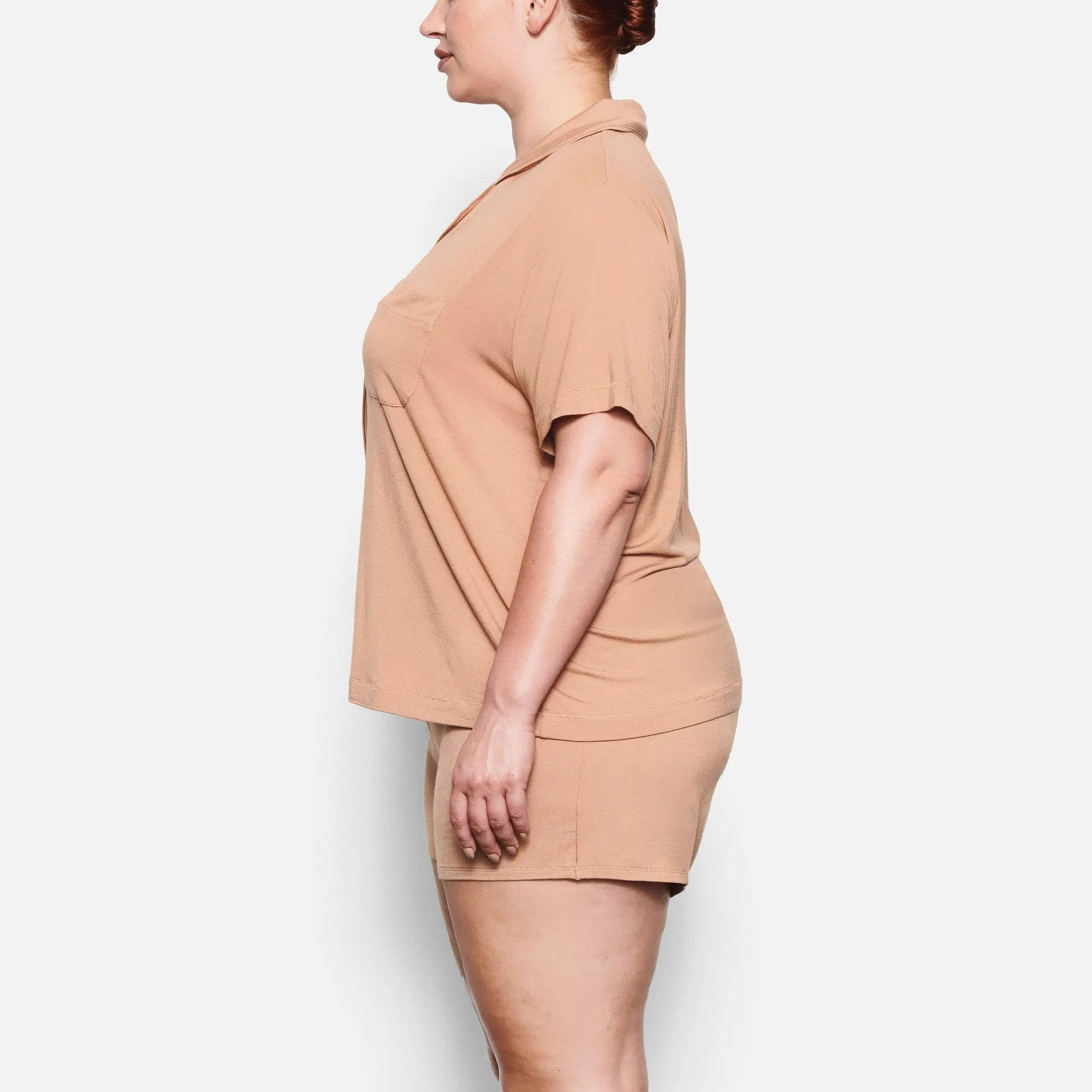 SLEEP SHORT SLEEVE SET | OCHRE