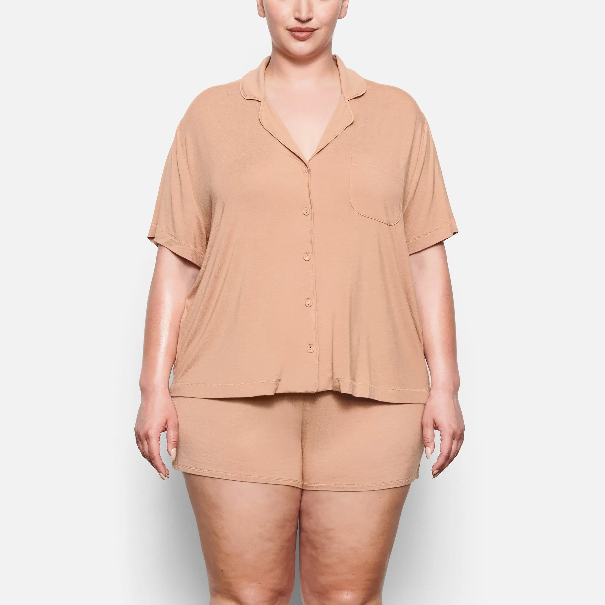 SLEEP SHORT SLEEVE SET | OCHRE