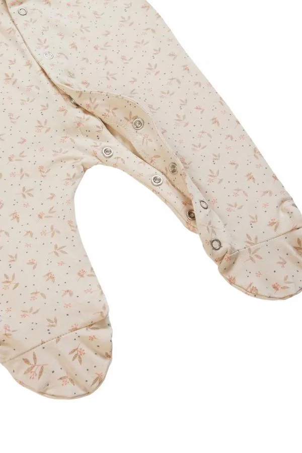 The Bement Long Sleeve Playsuit - Warm Taupe - BABY