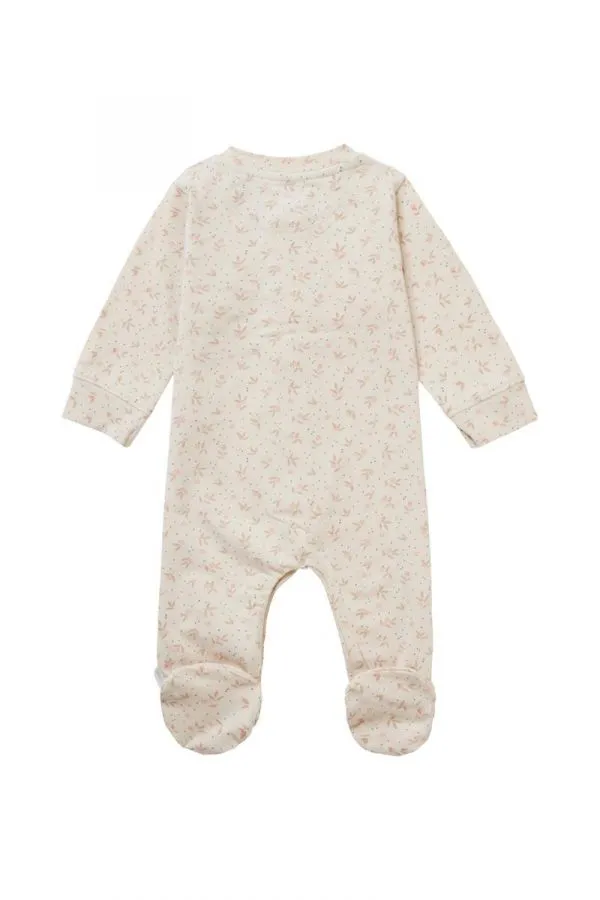 The Bement Long Sleeve Playsuit - Warm Taupe - BABY