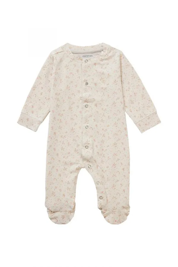 The Bement Long Sleeve Playsuit - Warm Taupe - BABY