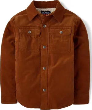 The Children's Place Boys' Sherpa Lined Everday Shacket