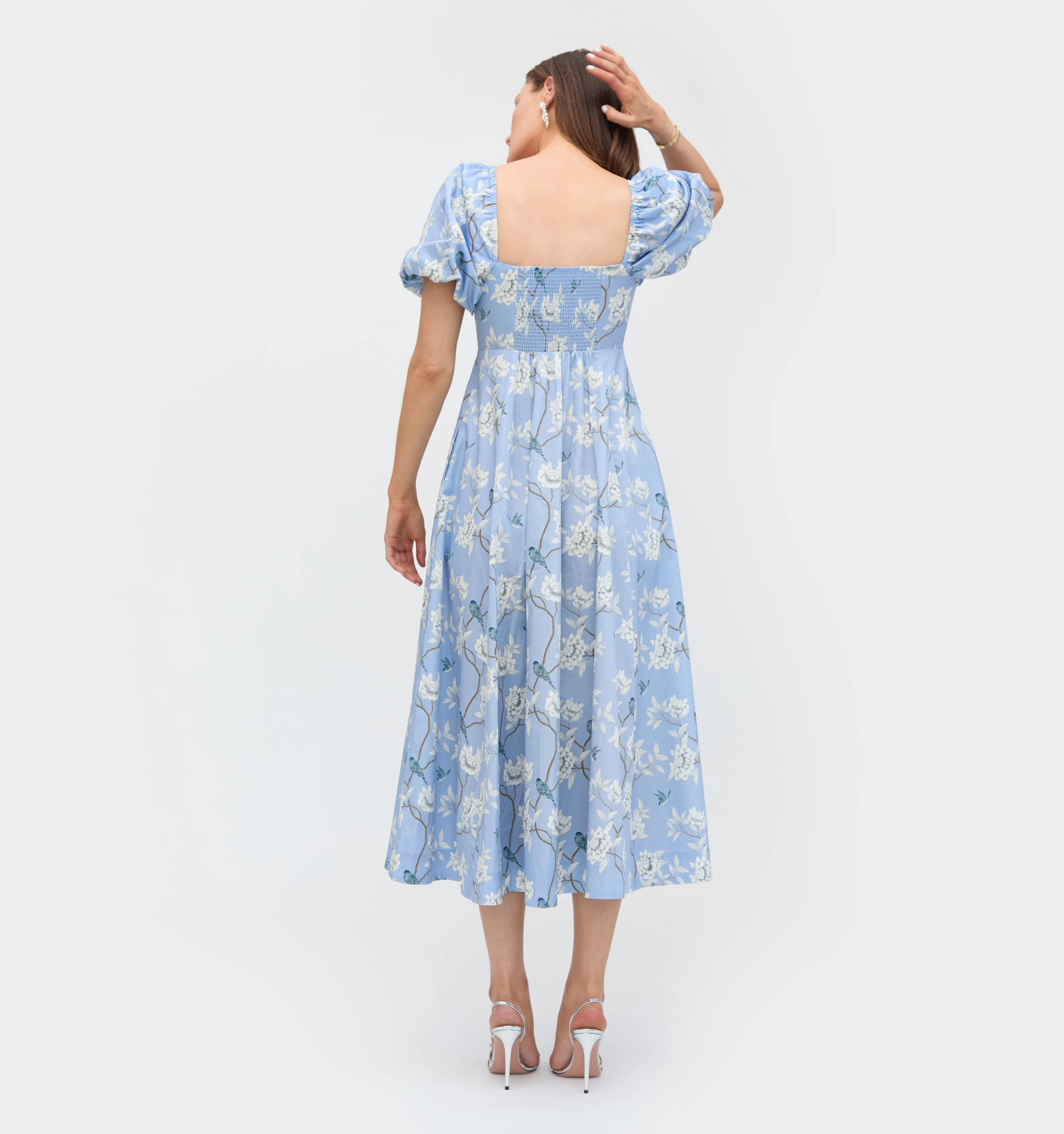 The Matilda Dress - Diane Hill Blue Chinoiserie