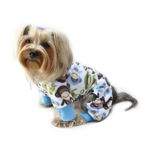 Ultra Soft Minky Monkey Dog Pajamas