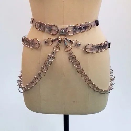 Vinyl Caged Harness Set