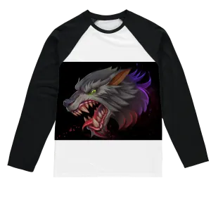 Wolf Sublimation Baseball Long Sleeve T-Shirt