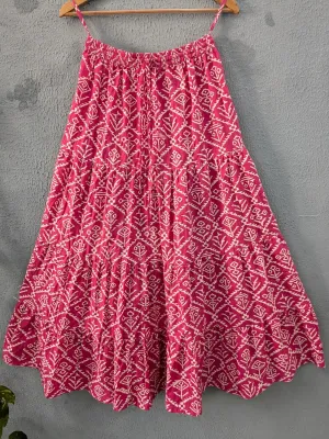 Womens Maxi Skirt Elastic High Waist Swing Tiered A-line Flowy Pleated Boho Beach Vacation Long Skirts