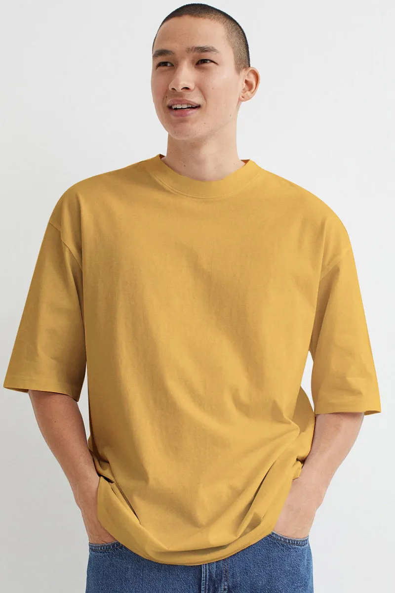 Yellow Over Size Tee by Squirehood